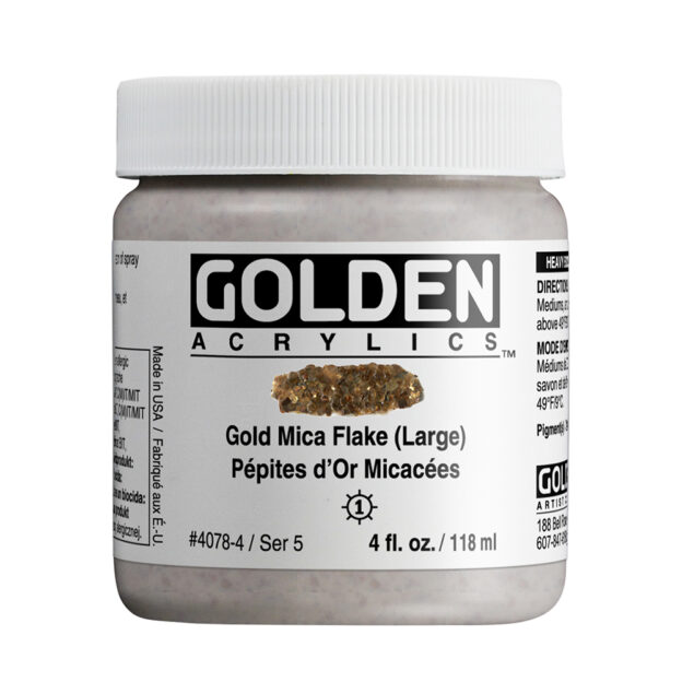 4078 4 Gold Mica Flake Large