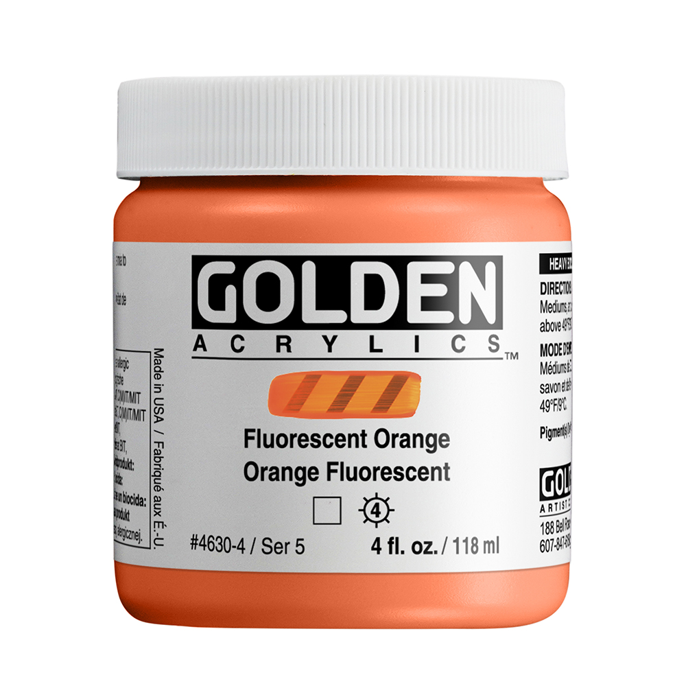 GOLDEN Heavy Body Acrylics - 4 fl. oz. / 118 ml